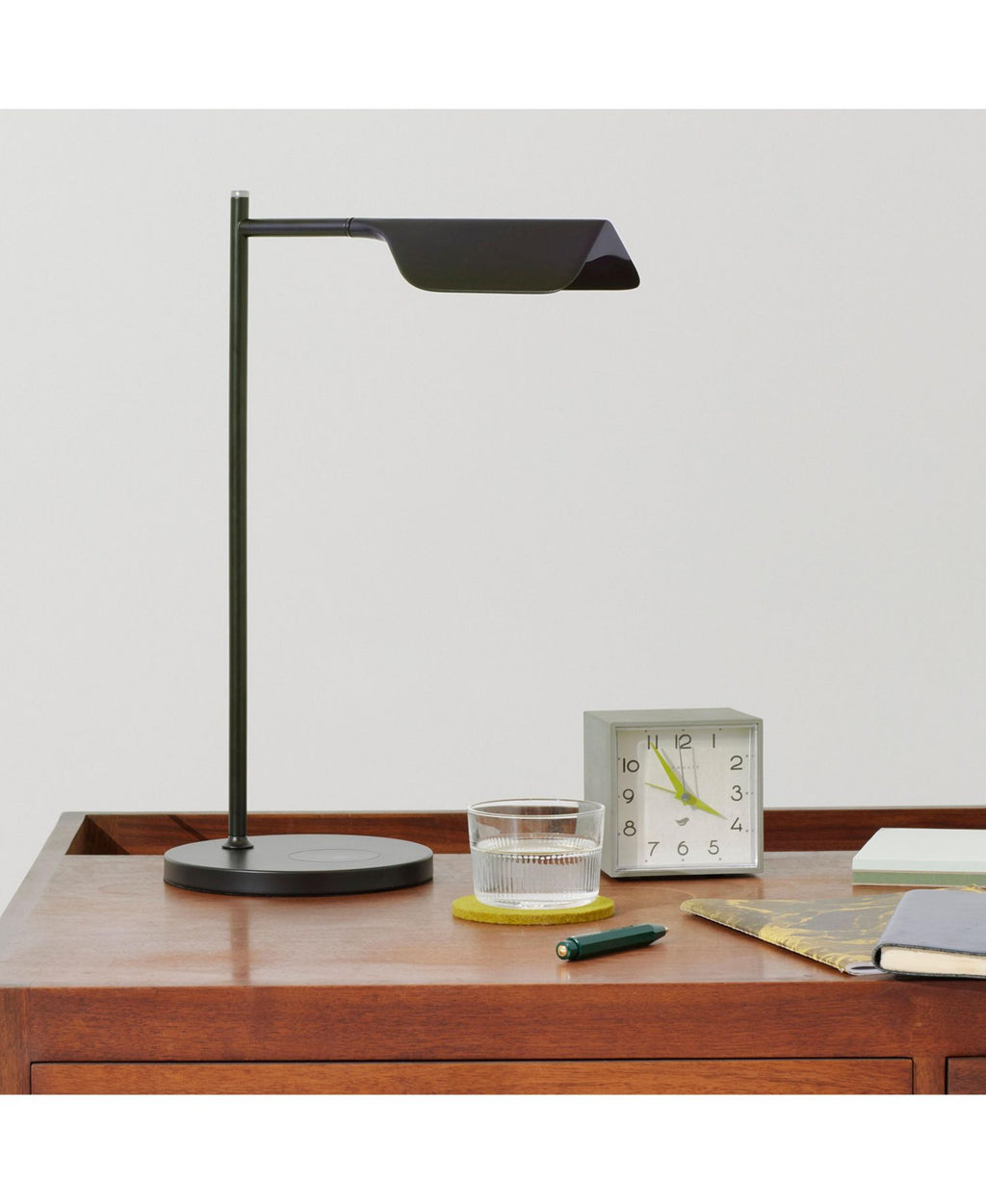 Leaf 16" Industrial LED Desk Lamp with Wireless Charging Pad