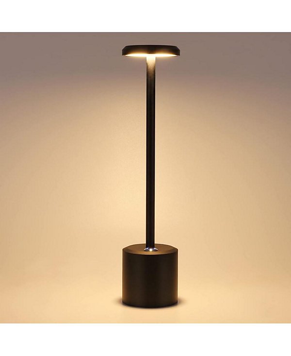 Table Lamp,Cordless Table Lamp,Portable LED Desk Lamp,5000mAh Battery Operated Bedside Lamp for Nightstand,Cream Stepless Dimming for Restaurant Bar Camping Cofe Outdoor Light 1 Pack